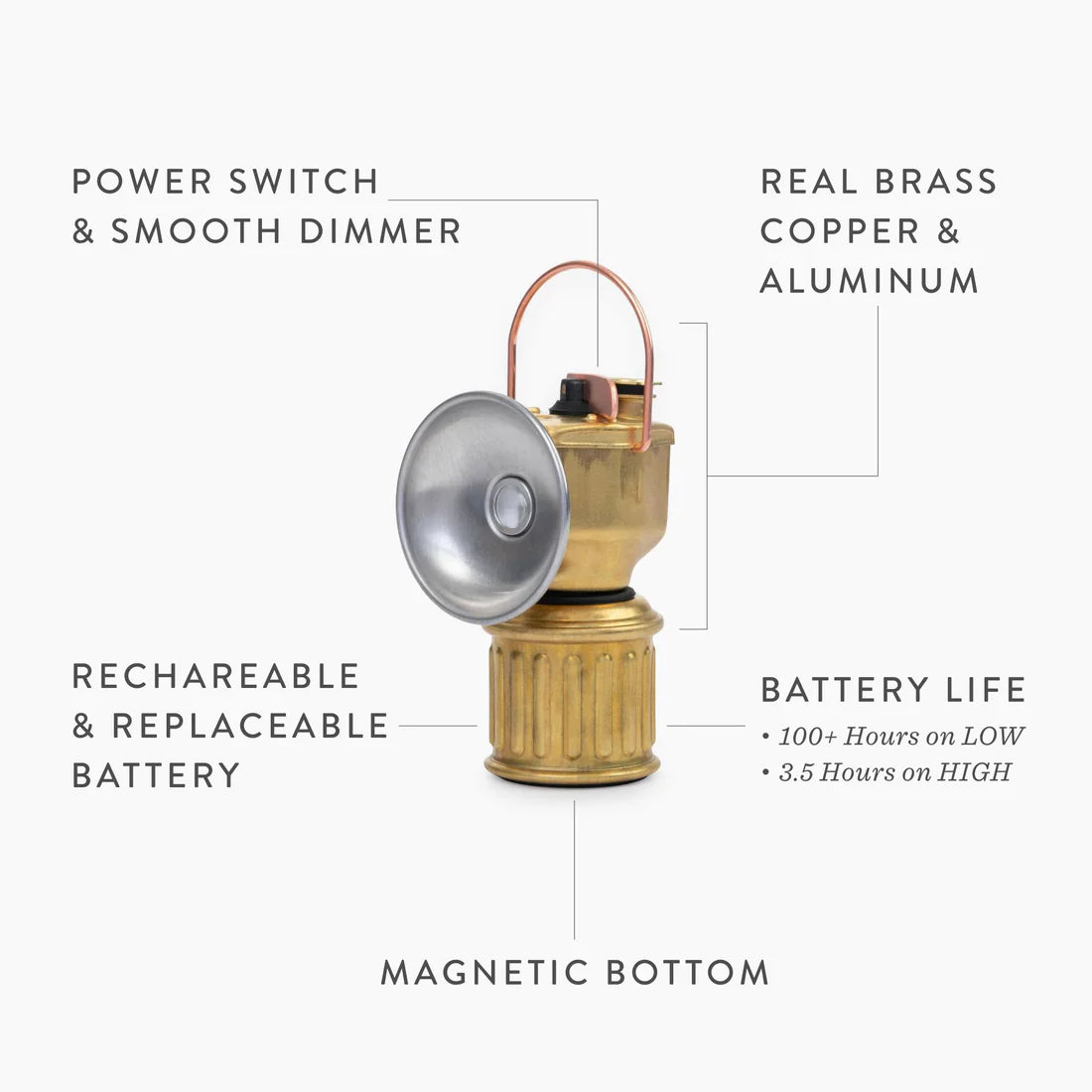 Barebones Miners Vintage Inspired Camping Lantern-4